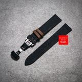 Dây đồng hồ vải canvas Seiko quân đội màu đen