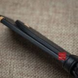 Dây đồng hồ da bò thật, da thảo mộc Pueblo không chỉ viền màu ĐEN may thủ công handmade size 18-19-20-21-22mm