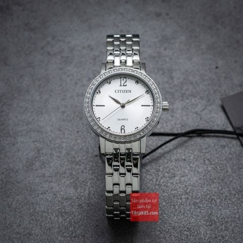 Đồng hồ nữ Citizen EL3100-55A máy pin Quartz dây thép size 31mm