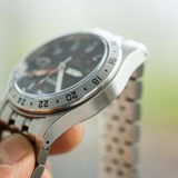 Đồng hồ seiko cũ Seiko 5 quân đội GMT 2024 SSK023J1 Made in Japan SBSC011 - còn mới 98%