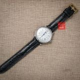 Dây đồng hồ da đà điểu vân vẩy màu ĐEN may thủ công handmade kèm khóa, size 18-19-20-21-22mm