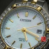 Đồng hồ nữ Citizen EU6064-54D máy pin Quartz demi vàng dây thép size 26mm