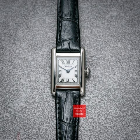 Đồng hồ nữ dây da Citizen EG2790-12A máy pin Quartz  Eco-drive năng lượng ánh sáng size 24.5mm