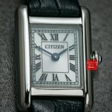 Đồng hồ nữ dây da Citizen EG2790-12A máy pin Quartz  Eco-drive năng lượng ánh sáng size 24.5mm