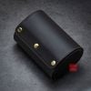 Hộp đựng đồng hồ du lịch 2 ngăn da bò thật 100%, Vintage Travel case nâu cafe