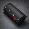 Hộp đựng đồng hồ du lịch 3 ngăn da bò thật 100%, Vintage Travel case nâu cafe