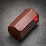 Hộp đựng đồng hồ du lịch 1 ngăn da PU, Vintage Travel case nâu đỏ
