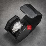 Hộp đựng đồng hồ du lịch da PU, Vintage Travel case màu ĐEN