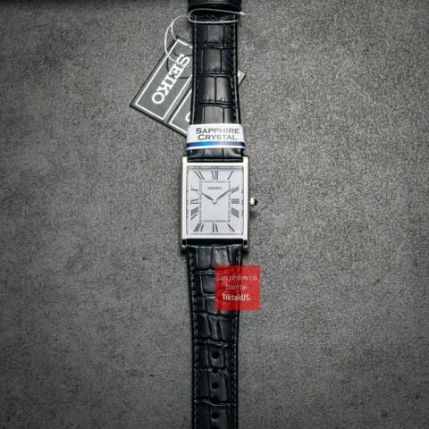 Đồng hồ nam Seiko tank SWR103P1 máy quartz kính sapphire size 27.2mm