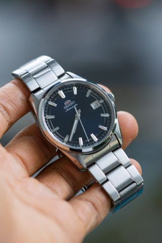 Đồng hồ orient automatic cũ Orient Stretto Date RA-AC0R02L30B size 38.5mm Like new 99% Fullbox