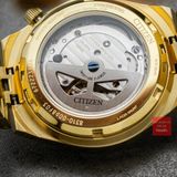 Đồng hồ nam nữ Citizen Automatic Tsuyosa 37mm Mechanical NK0032-56A dây Jubilee mạ vàng