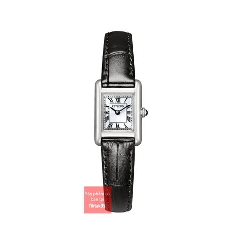 Đồng hồ nữ dây da Citizen EG2790-12A máy pin Quartz  Eco-drive năng lượng ánh sáng size 24.5mm