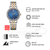 Đồng hồ nữ Citizen EL3106-59L máy pin Quartz dây thép size 31mm