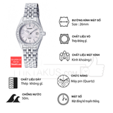 Đồng hồ nữ Citizen EU6060-55D máy pin Quartz dây thép size 26mm