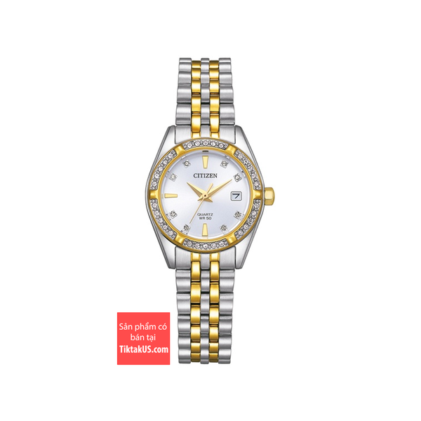 Đồng hồ nữ Citizen EU6066-59A máy pin Quartz dây thép size 26mm
