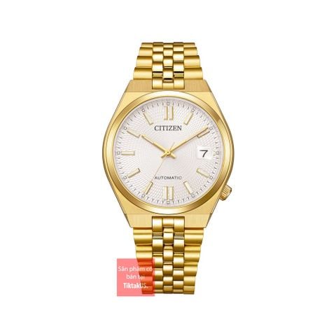 Đồng hồ nam nữ Citizen Automatic Tsuyosa 37mm Mechanical NK0032-56A dây Jubilee mạ vàng