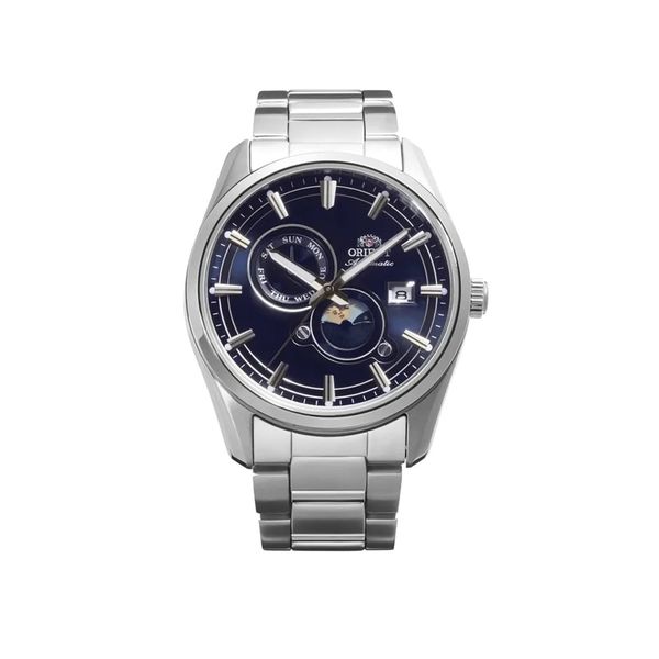 Đồng hồ nam Orient Sun and Moon Stretto RA-AK0315L30B automatic kính sapphire size 41.5 mm dây kim loại