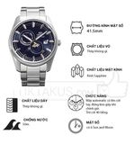 Đồng hồ nam Orient Sun and Moon Stretto RA-AK0315L30B automatic kính sapphire size 41.5 mm dây kim loại