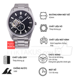 Đồng hồ nam dây thép không gỉ Orient open heart RA-AR0002B30B