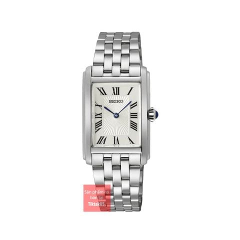 Đồng hồ nữ Seiko tank SWR083P1 máy quartz dây thép