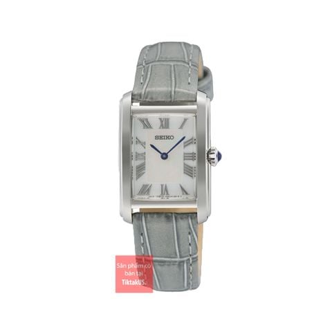 Đồng hồ nữ Seiko tank SWR099P1 máy quartz dây da