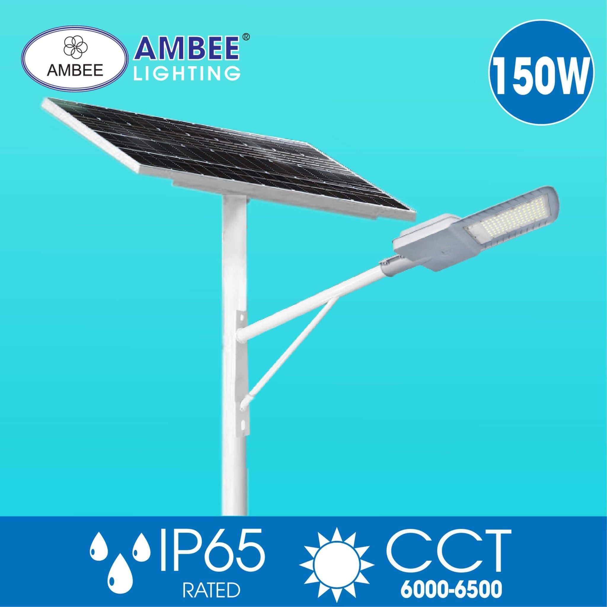 Đèn Đường Năng Lượng Mặt Trời 150w (Loại Rời)