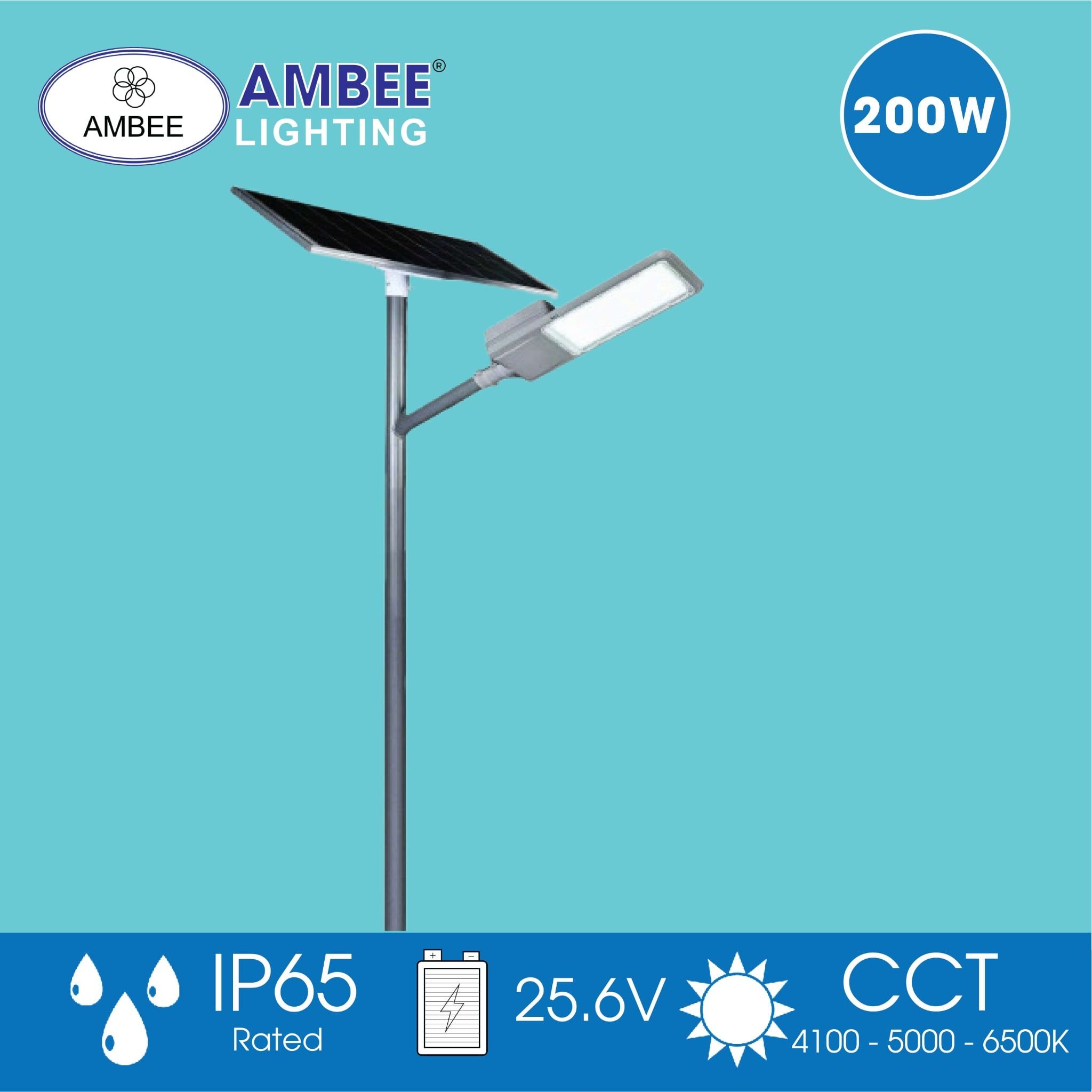 Đèn Đường Năng Lượng Mặt Trời SL31 200w (Loại Rời)