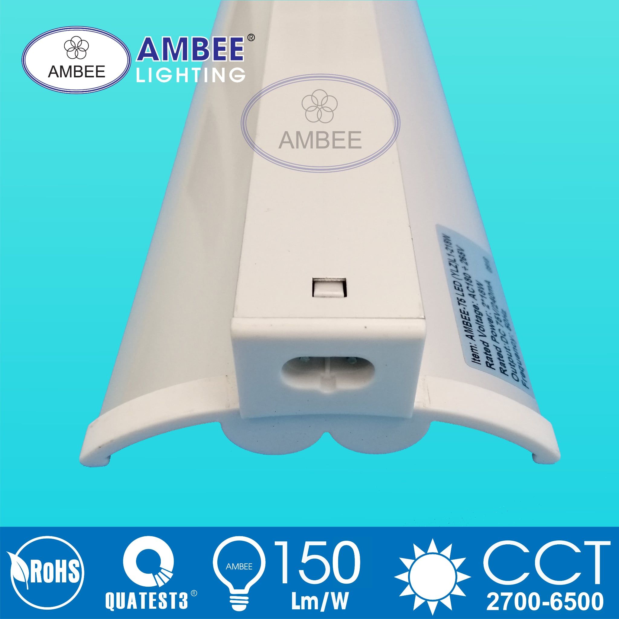 Tube LED T5 With Reflector Integrated Double 0m6 18W