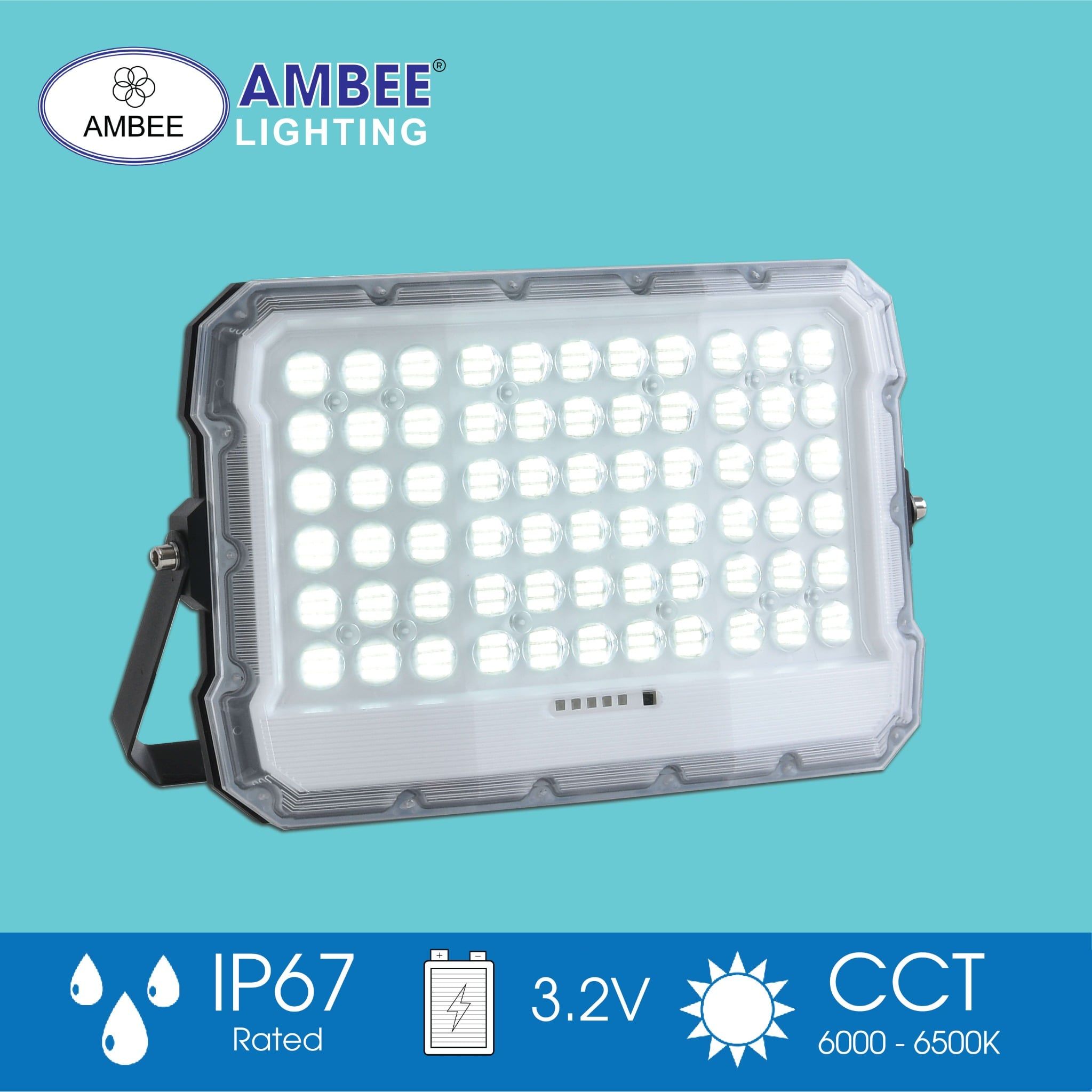 Đèn Pha Năng Lượng Mặt Trời 100w
