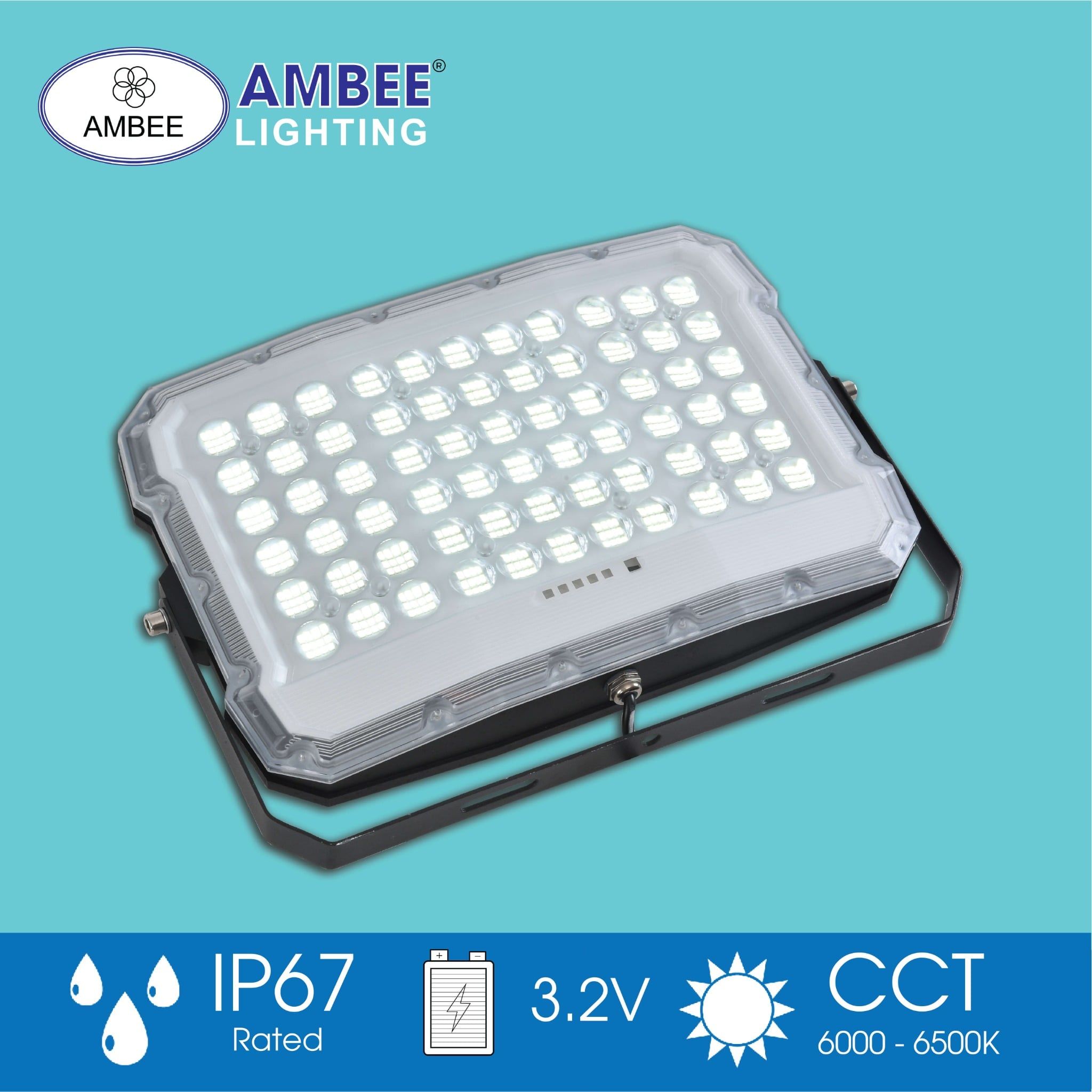 Đèn Pha Năng Lượng Mặt Trời 100w