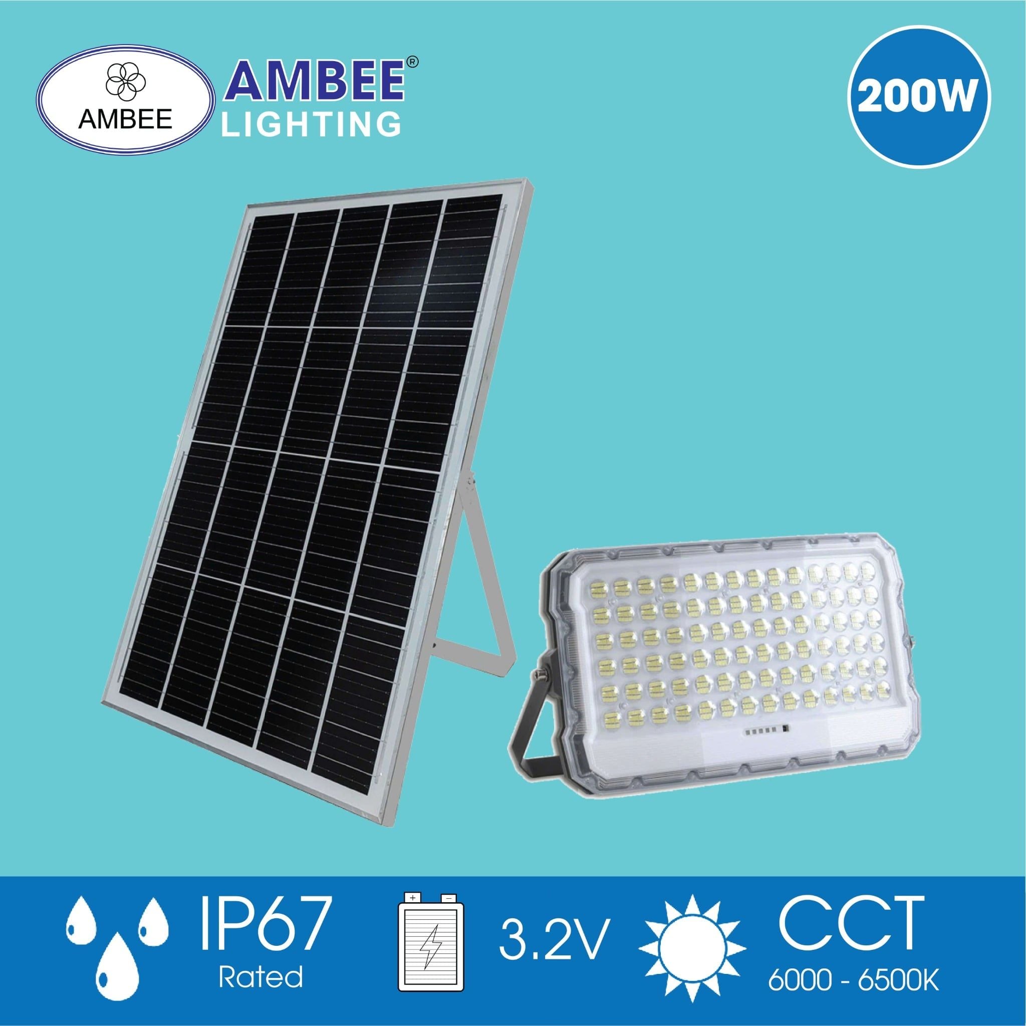 Đèn Pha Năng Lượng Mặt Trời 200w