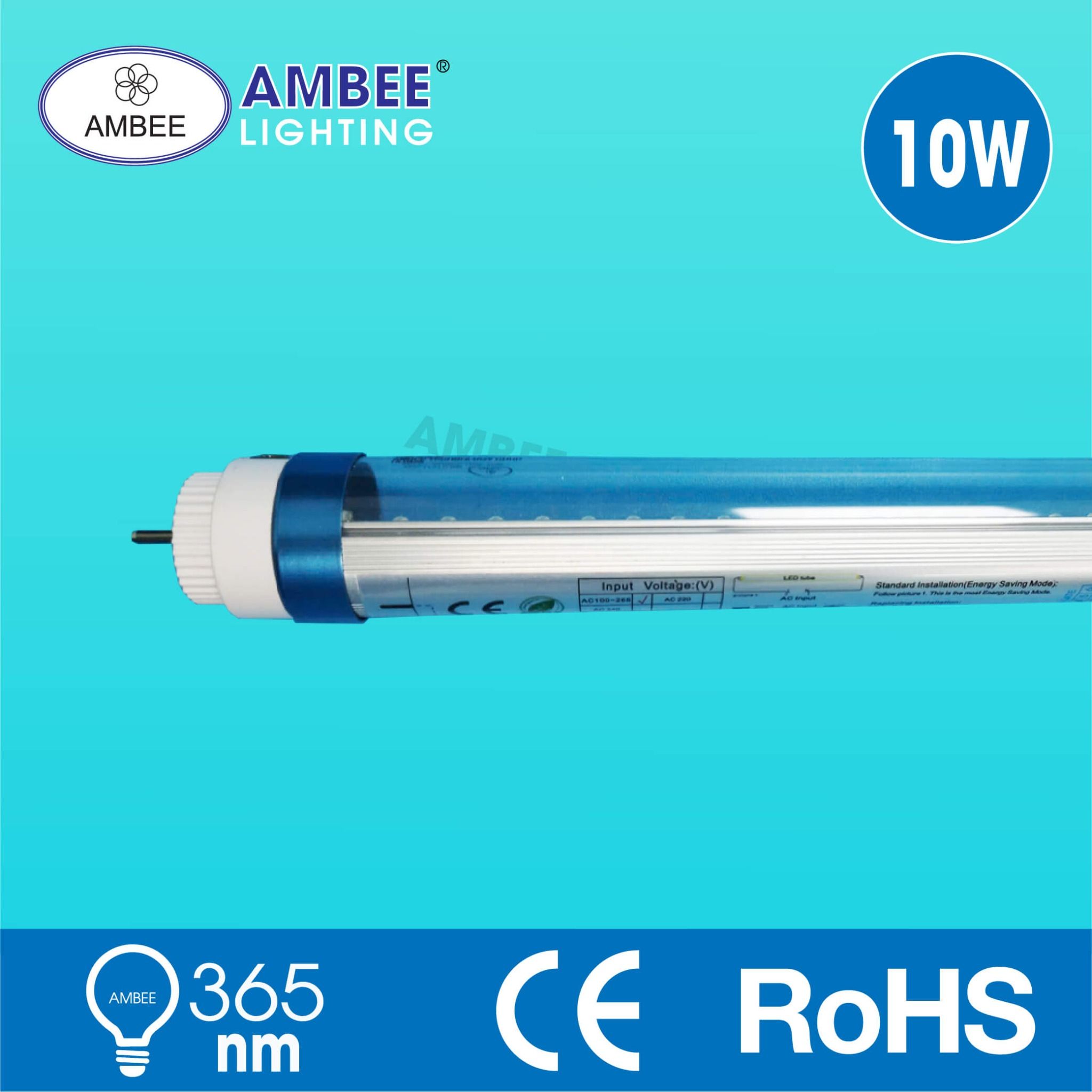 Đèn Tuýp Led T8 0m6 10w Ánh Sáng Tím