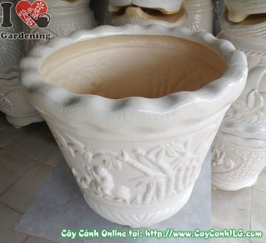 Cây Chậu Ba Chân Men Trắng – Ý Nghĩa & Mua Bán Sỉ Lẻ Giá Tốt Tại TP.HCM