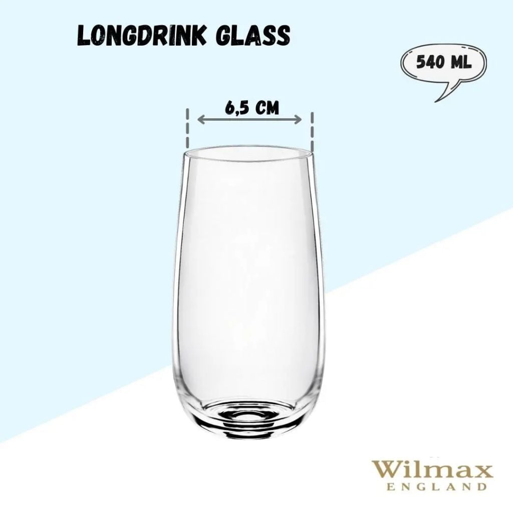 Bộ 6 ly Longdrink 0.54L Wilmax England