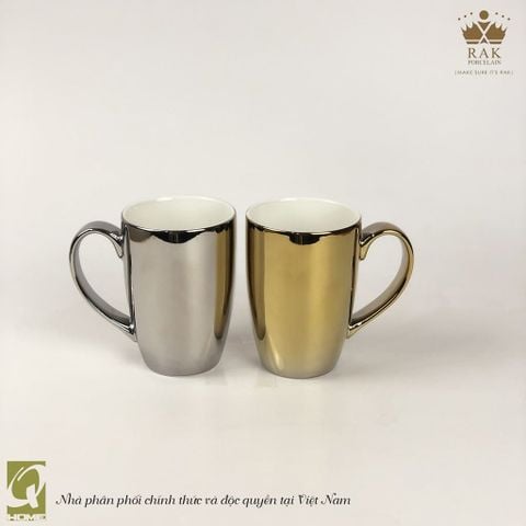 Bộ 2 ca sứ Rak Porcelain - vàng ánh kim & bạc ánh kim