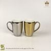 Bộ 2 ca sứ Rak Porcelain - vàng ánh kim & bạc ánh kim