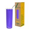 Bình giữ nhiệt 600ml Qadeaux (Topchoice) tặng kèm túi xách lục bình