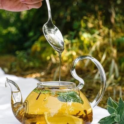 Bình trà 0.6L thủy tinh