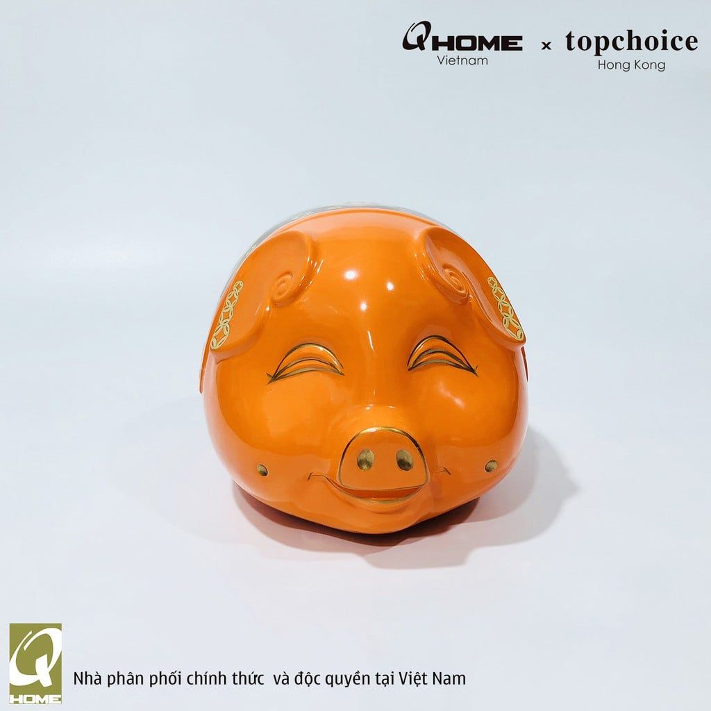 Ống tiền Heo chiêu tài - Cam (Gold)