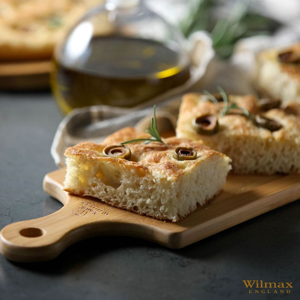 Khay tre chữ nhật có tay cầm Wilmax England