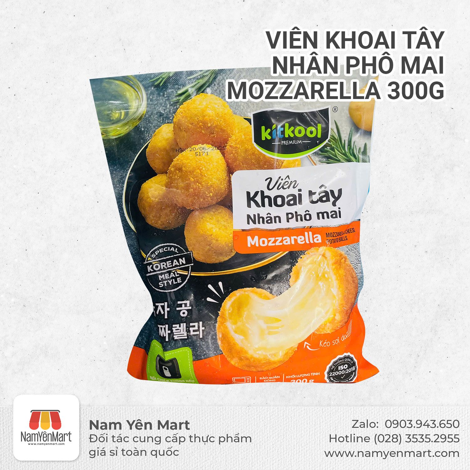  Viên Khoai tây nhân phô mai Mozzarella 300g 