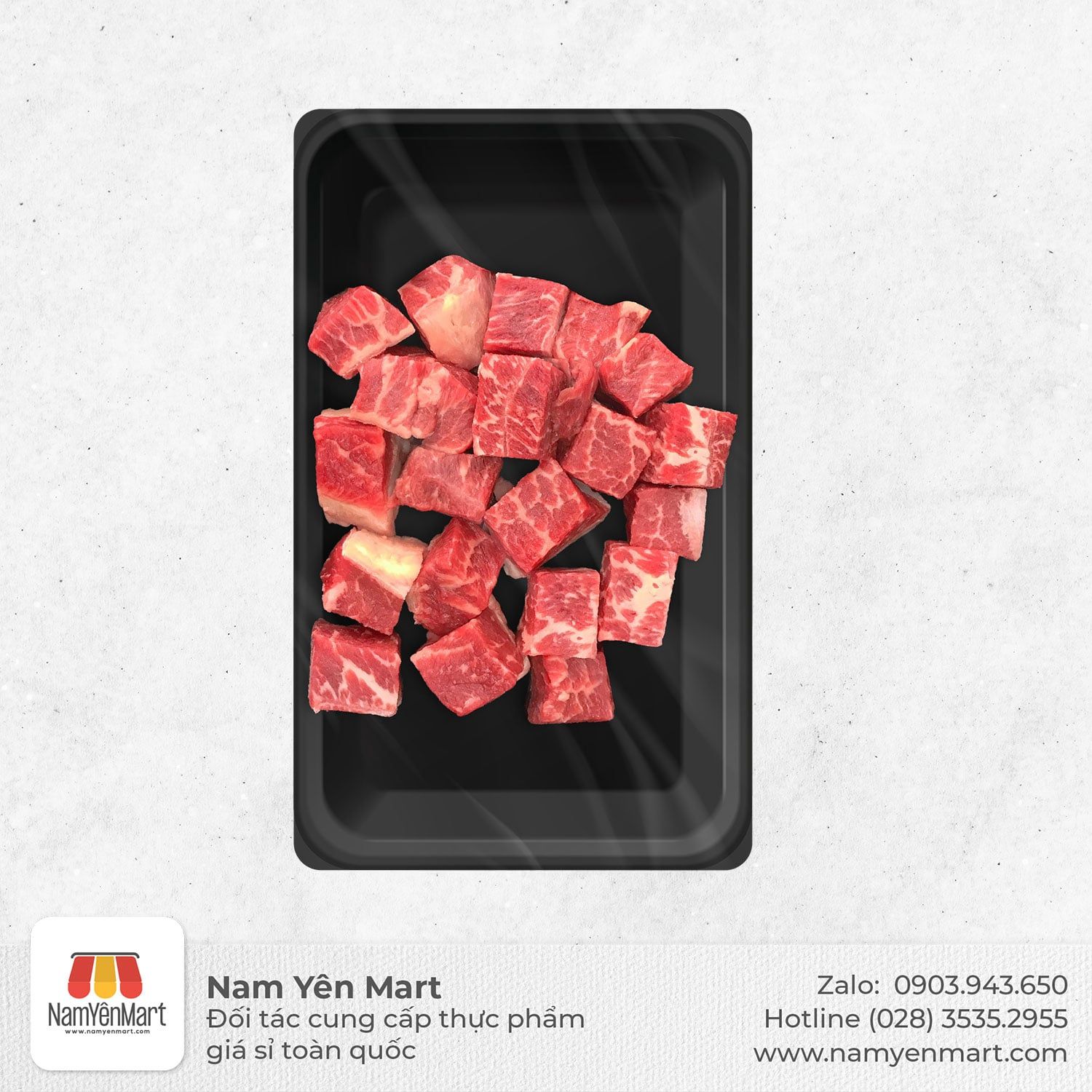  Lõi vai bò Mỹ cắt Lúc Lắc (gói 200g) 