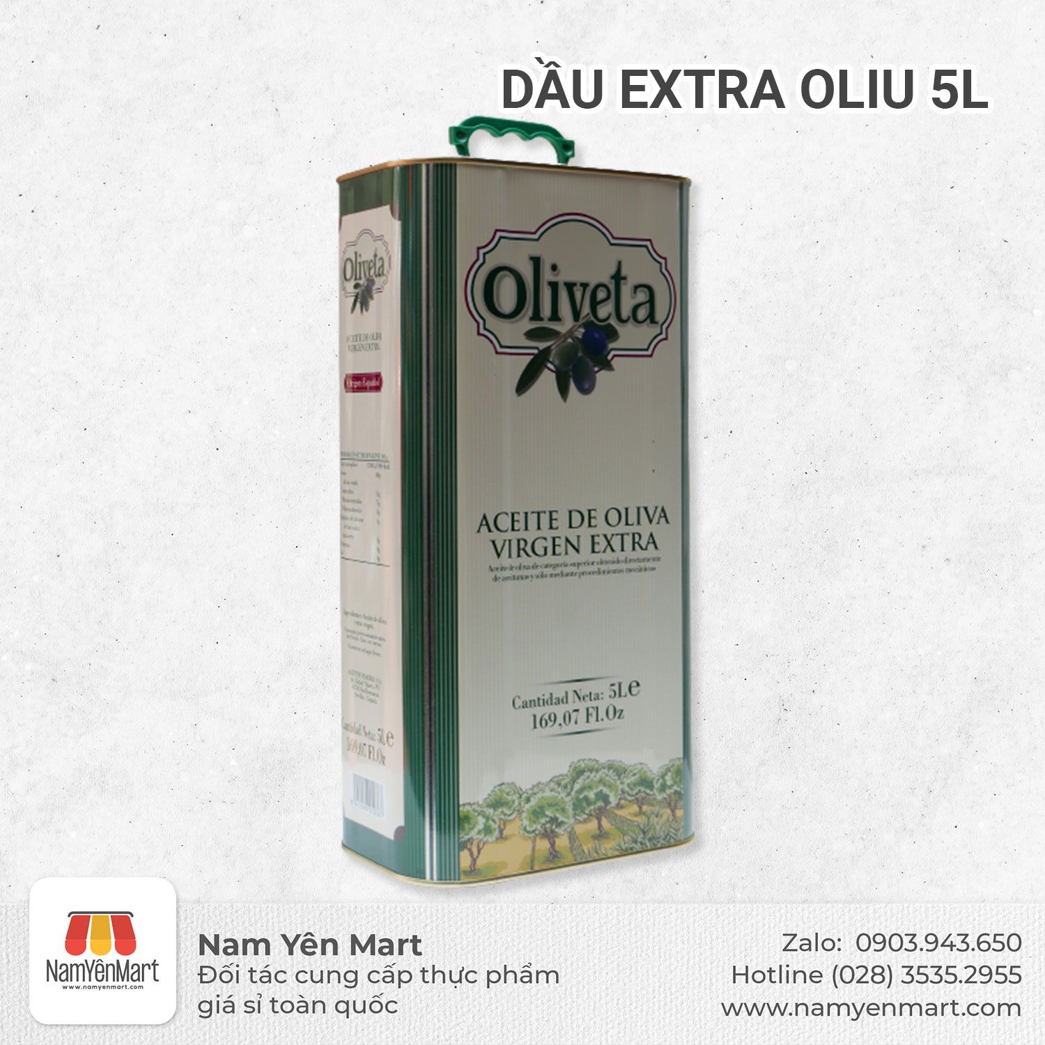  Dầu extra oliu 5L can thiếc 
