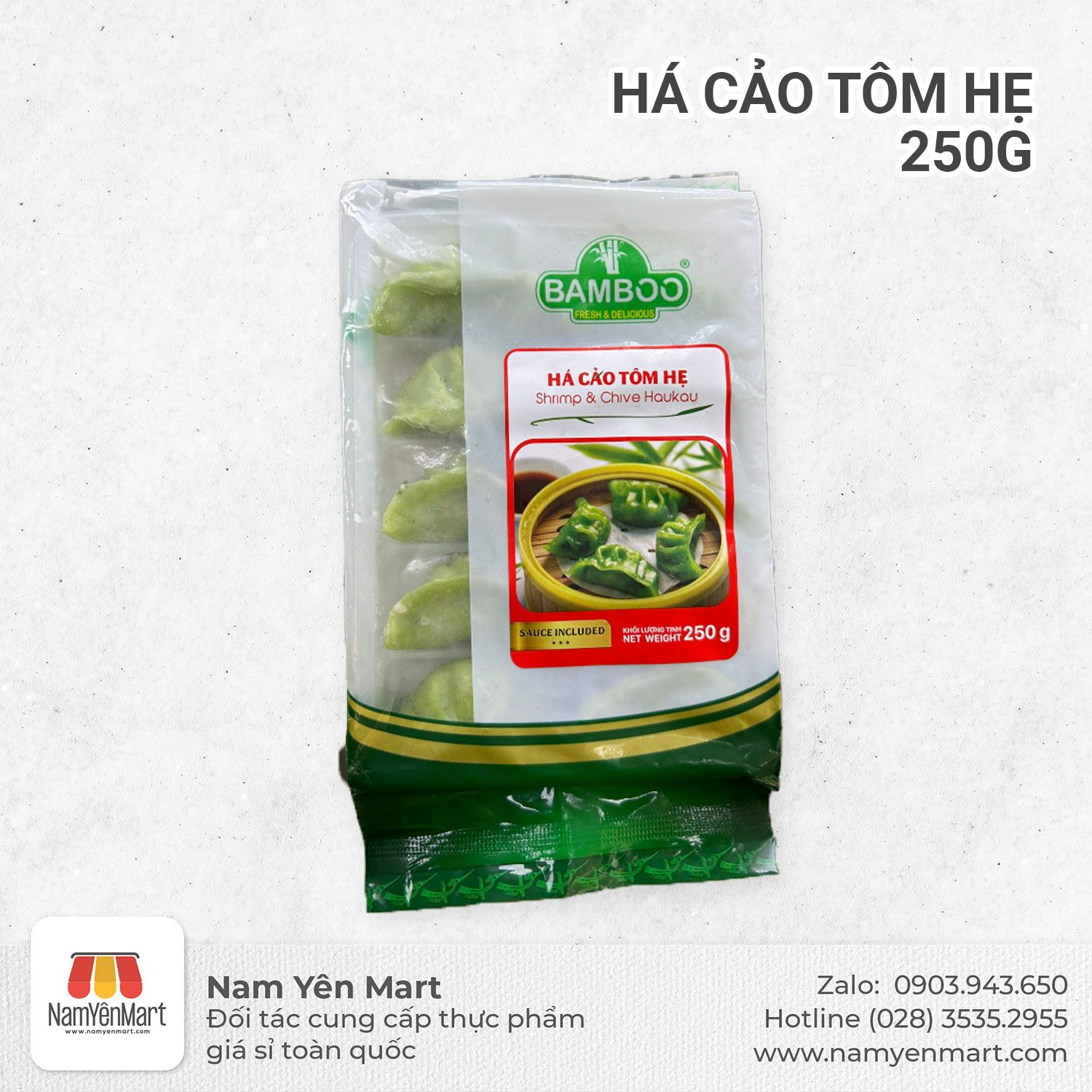  Há cảo tôm hẹ 250g Bamboo 