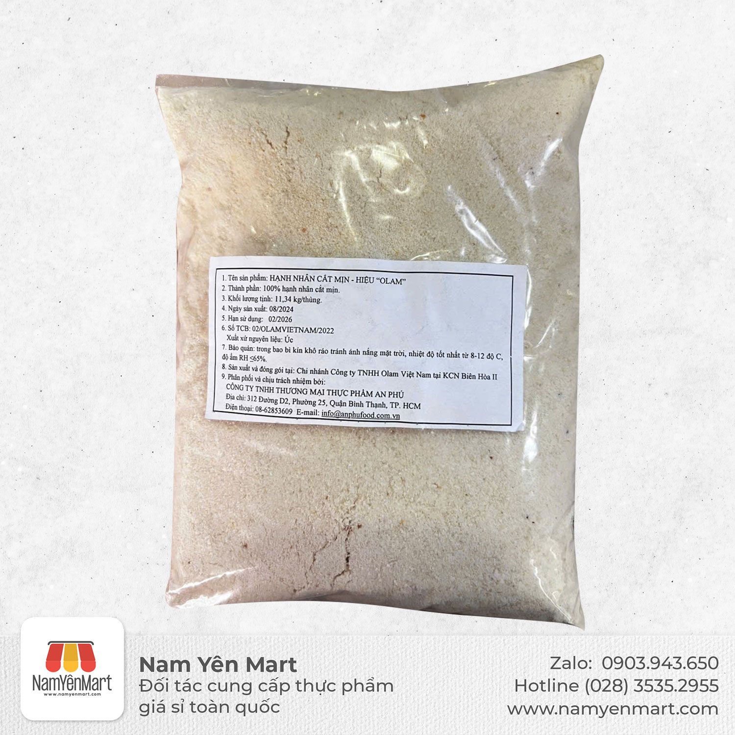  Hạnh nhân bột (500gr) 