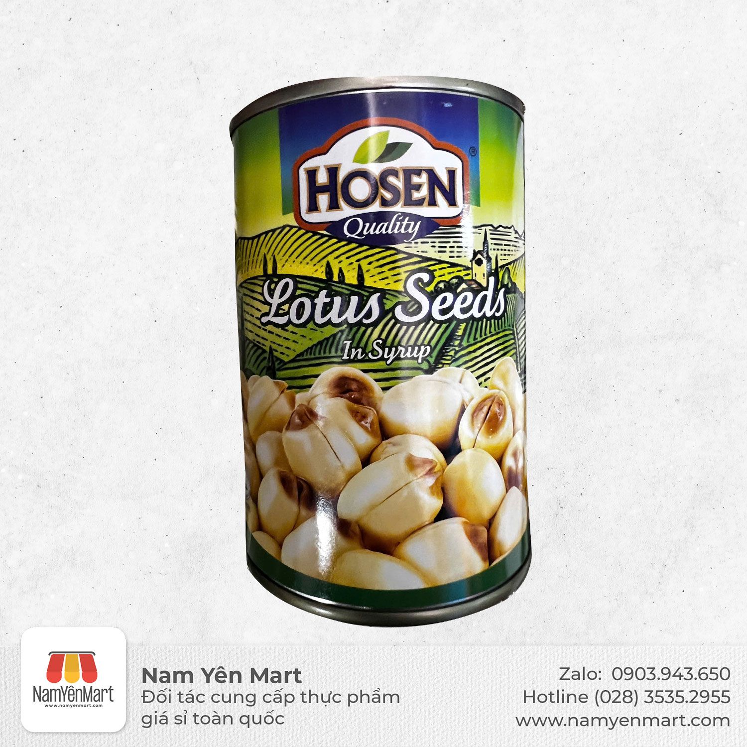  Hạt sen ngâm siro Hiệu Hosen 440g 