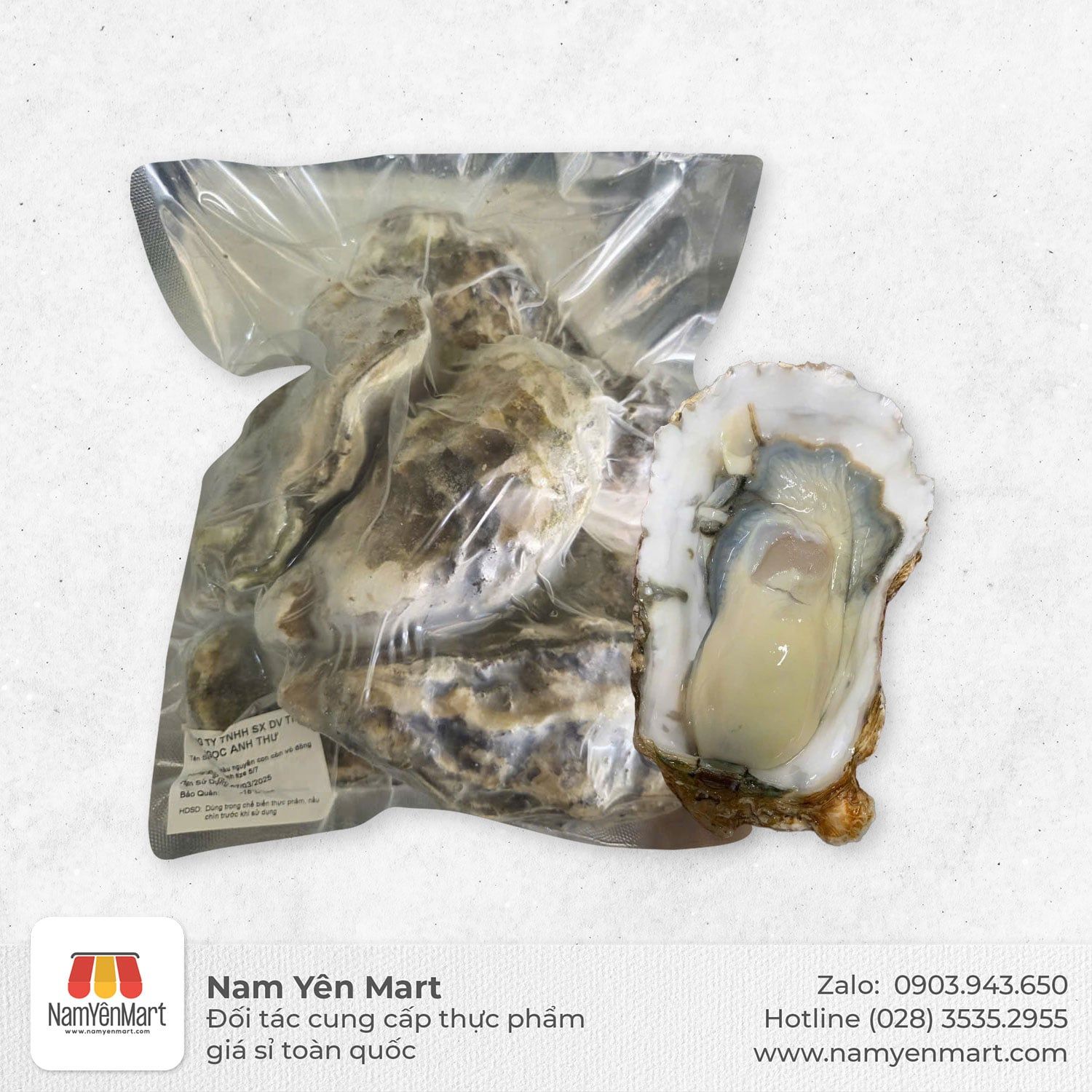  Hàu Hàn Quốc Size 5-7 con (Gói 1kg) 