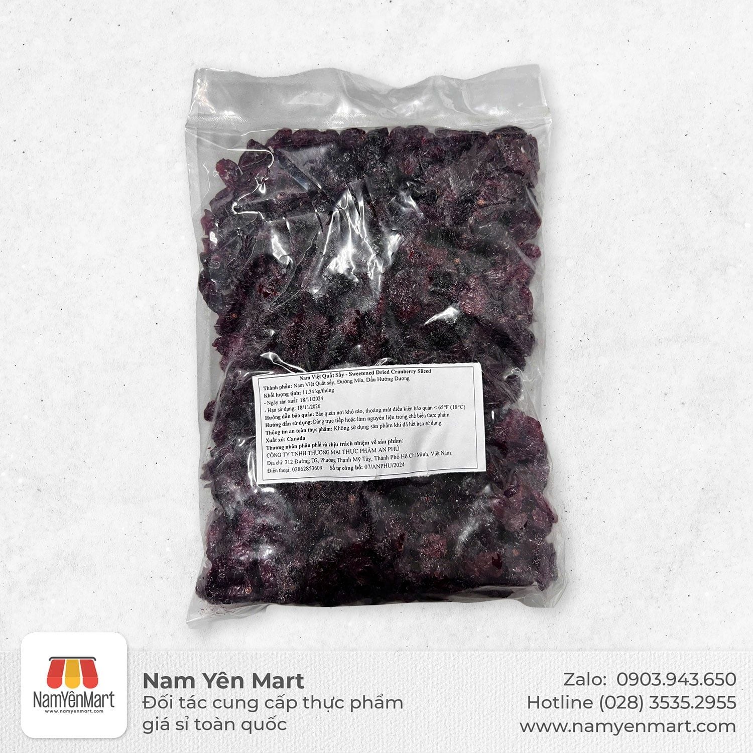  Nam việt quất sấy khô (gói 500g) 