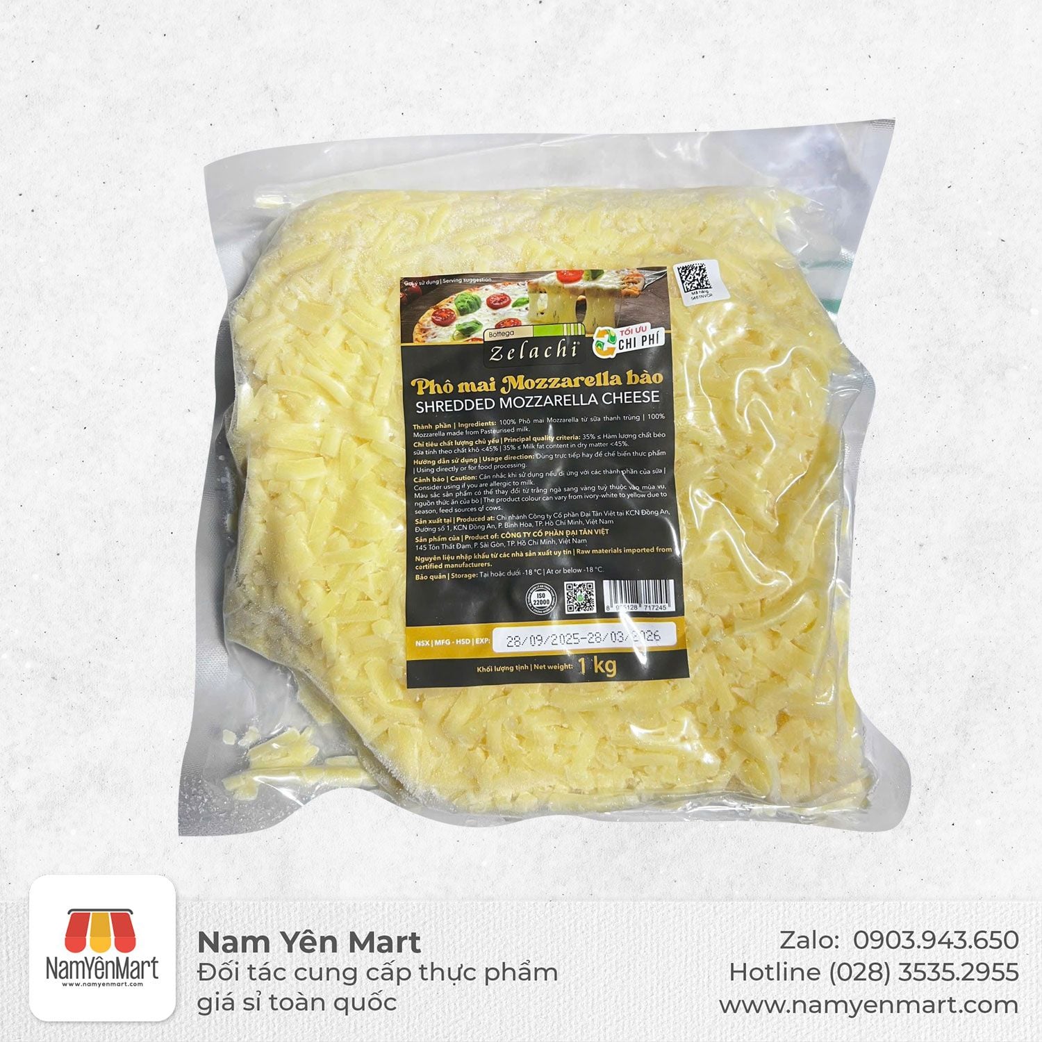  Phômai bào Zelachi - Túi 1 Kg 