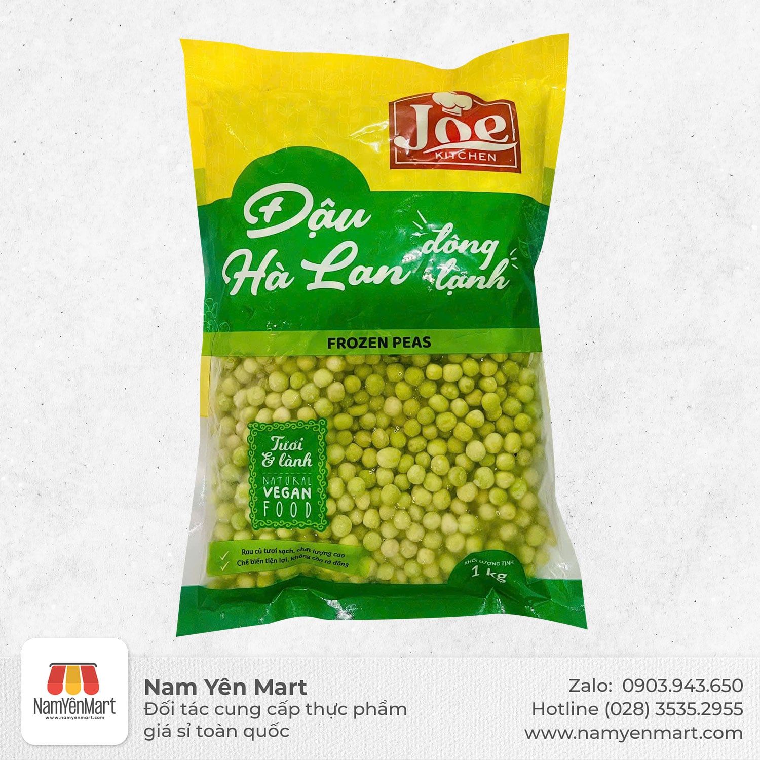  Đậu hà lan đông lạnh (Túi 1Kg) 